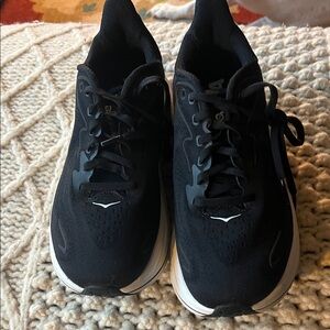 New Hoka Clifton women’s  Black and White Athletic Shoes